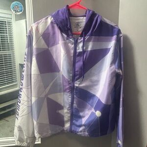 Disney Purple wall and White Hooded Jacket